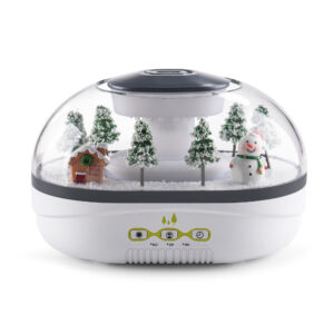 Ultrasonic Aroma Humidifier 400ml – Yminigo Raindrop™ Mist Diffuser with LED Touch Control & Quiet Operation