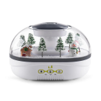 Ultrasonic Aroma Humidifier 400ml – Yminigo Raindrop™ Mist Diffuser with LED Touch Control & Quiet Operation - Image 4