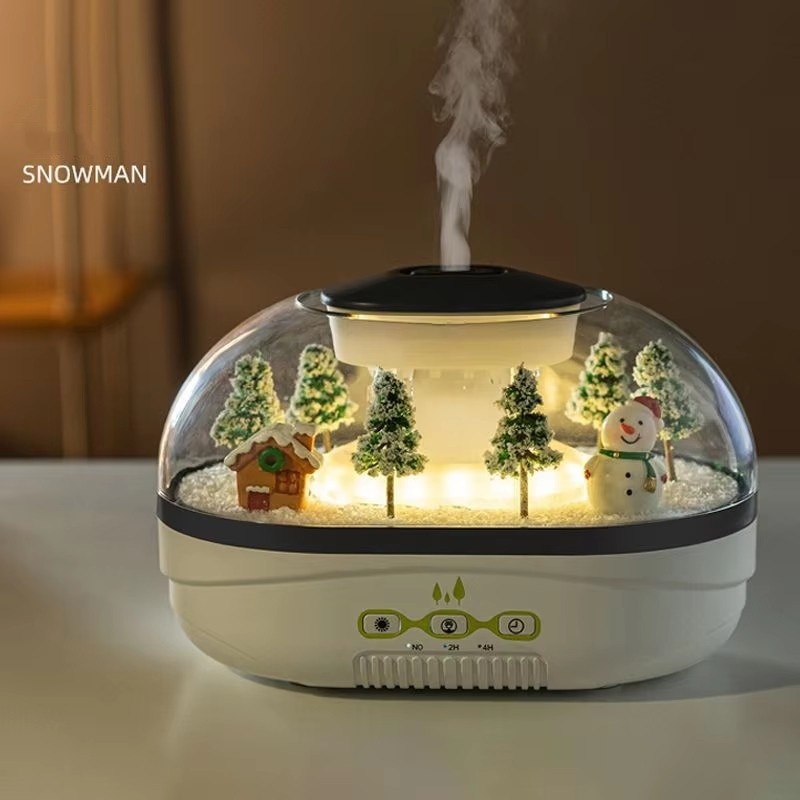 Ultrasonic Aroma Humidifier 400ml – Yminigo Raindrop™ Mist Diffuser with LED Touch Control & Quiet Operation - Image 5