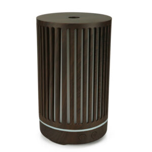 Yminigo YX-126 Wood Grain Aroma Diffuser – 200ml with Hollow-Out Design, 7-Color LED & Remote Control