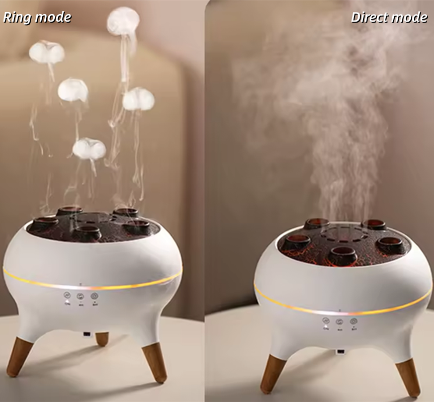 Ultrasonic Aromatherapy Diffuser 250ml – Yminigo Dynamic Jellyfish Humidifier with Music Sync & 7‑Color Lights - Image 3