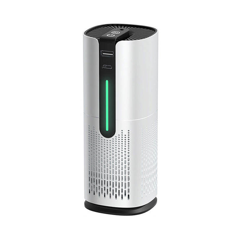 Yminigo BCAP-05 Car Air Purifier – HEPA + Activated Carbon with 30M Negative Ion & Air Quality Indicator