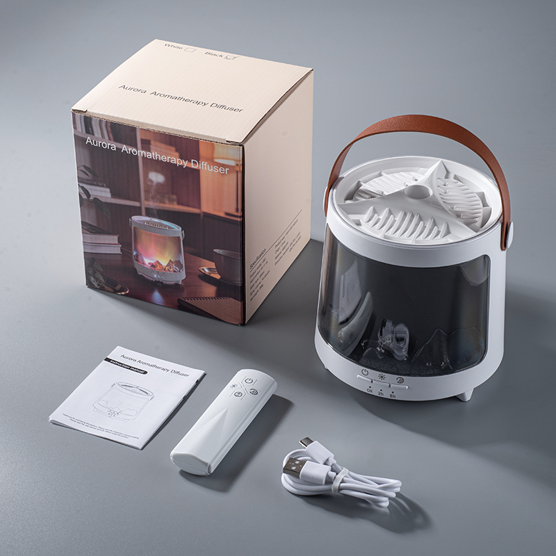 Yminigo 3D Flame Aroma Diffuser – 300ml with Smoke Ring Mode, 7-Color RGB & Remote Control - Image 2