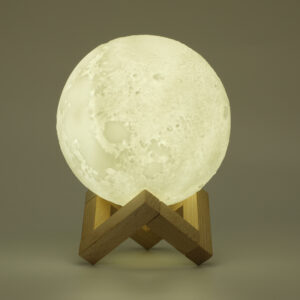 Yminigo Lunar Light Humidifier – 880ml Moon Lamp with 3 Lighting Colors, Touch Dimming & 30-Hour Runtime