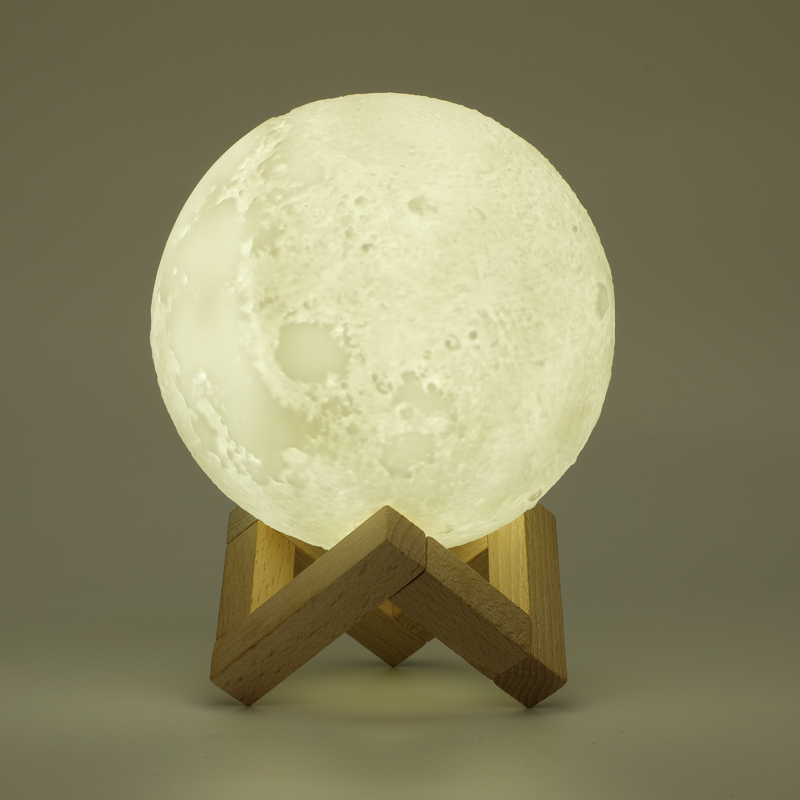 Yminigo Lunar Light Humidifier – 880ml Moon Lamp with 3 Lighting Colors, Touch Dimming & 30-Hour Runtime