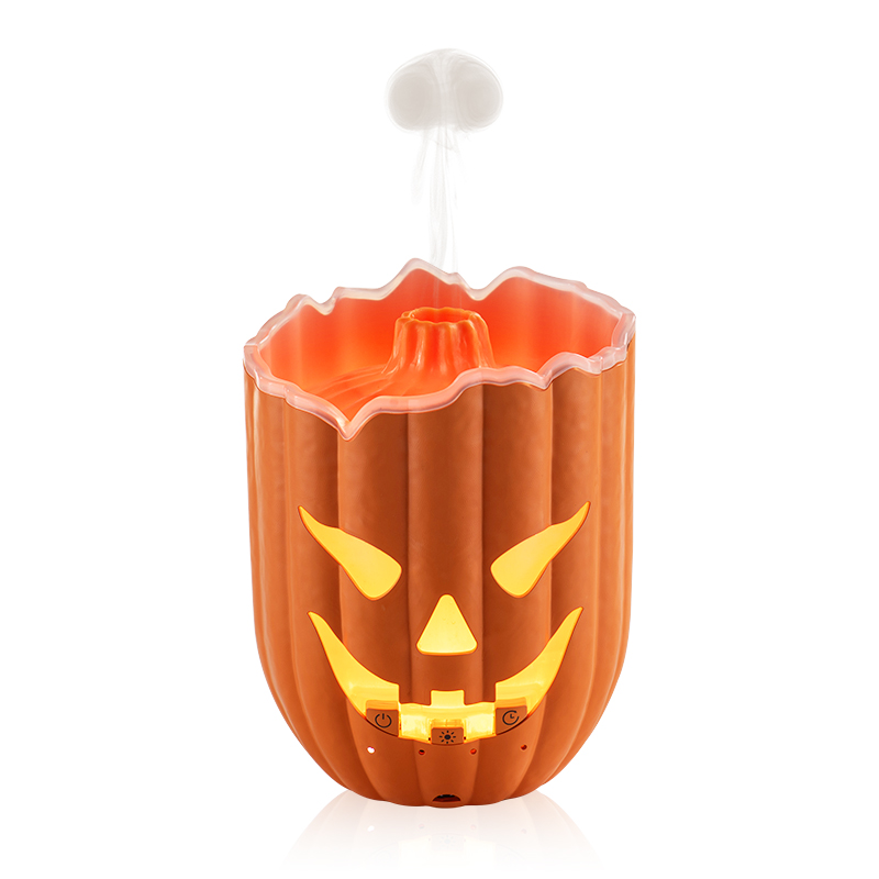 Yminigo V86 Aurora Aroma Diffuser – 300ml Pumpkin Design with Smoke Ring Mode, RGB LED & Remote Control - Image 2