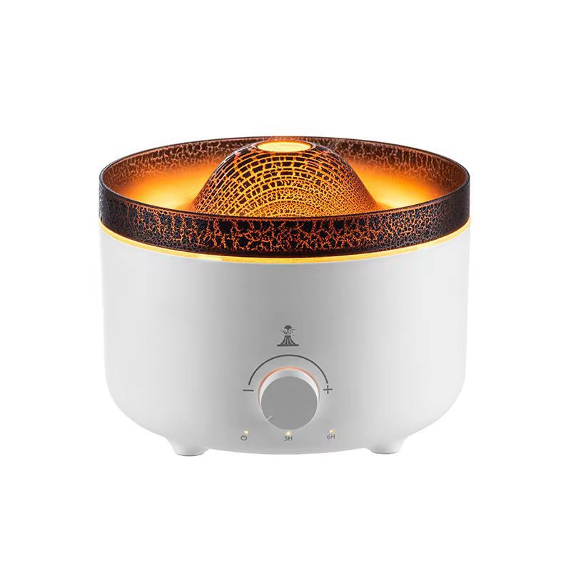 Yminigo 3D Volcano Flame Humidifier – 560ml with Jellyfish Smoke Ring, LED Light & Remote Control - Image 5