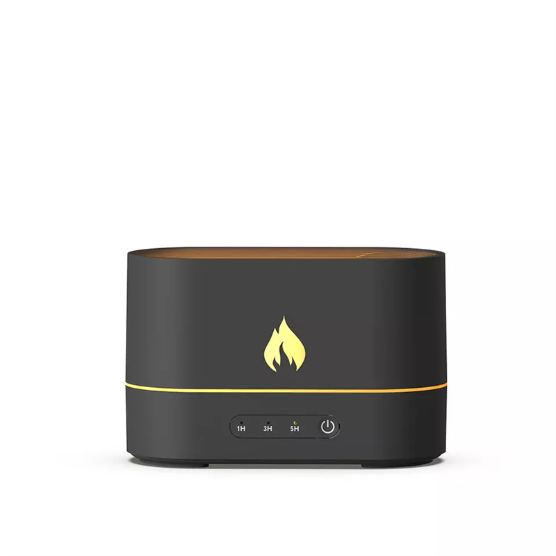 Yminigo Flame Jellyfish Aroma Diffuser – 250ml with Flame Effect, Blue Light & Timer