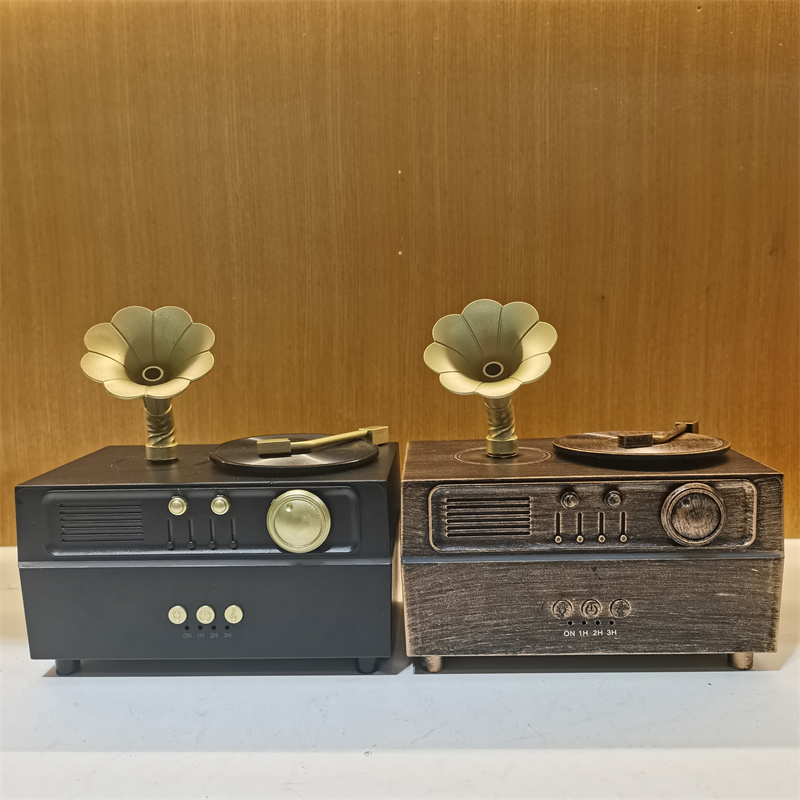 Yminigo Gramophone Humidifier – 160ml with Retro Design, 7-Color Light & Remote Control - Image 6