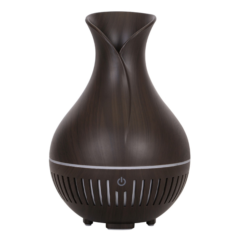 Yminigo KJR-097 Vase Wood Grain Humidifier – 160ml with 7-Color LED, Touch Control & Auto Shut-Off - Image 2