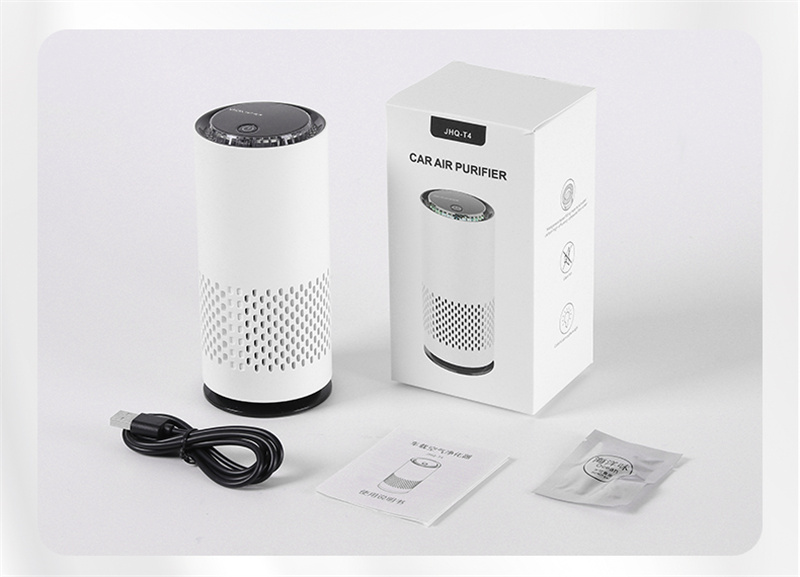 Portable Car Air Purifier with HEPA H13 Filter – Cup Holder Design, Rechargeable Battery & 7-Color LED - Image 6