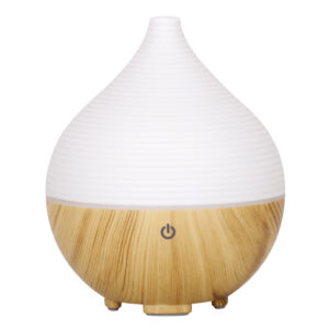 Yminigo Dome Wood Grain Aroma Diffuser – 160ml with 7-Color LED, Touch Control & Auto Shut-Off