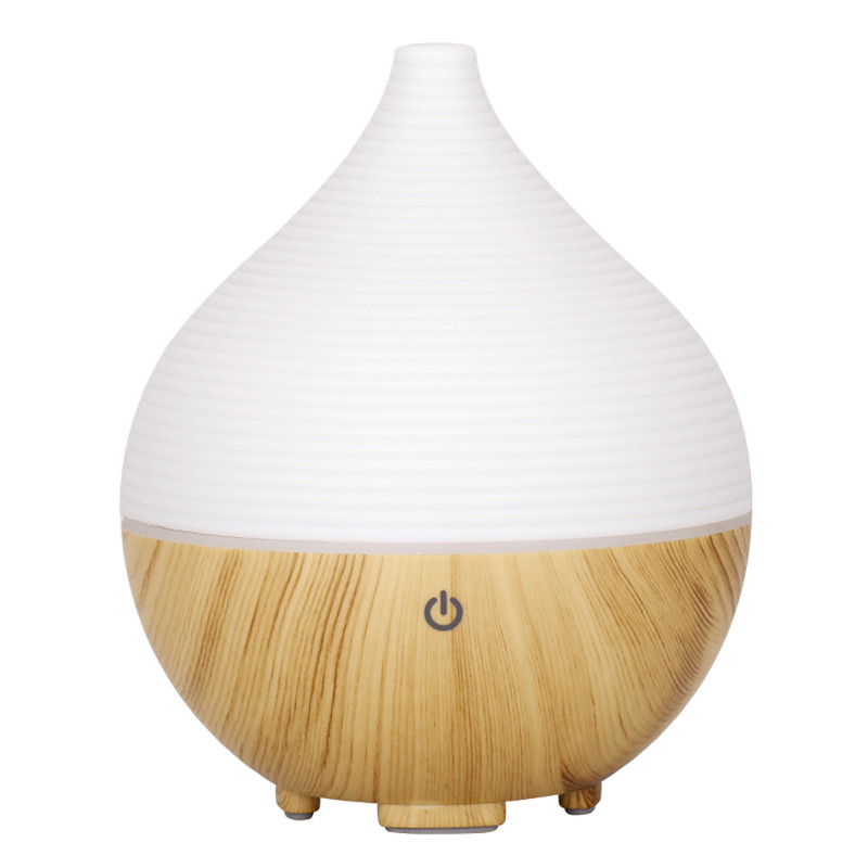 Yminigo Dome Wood Grain Aroma Diffuser – 160ml with 7-Color LED, Touch Control & Auto Shut-Off