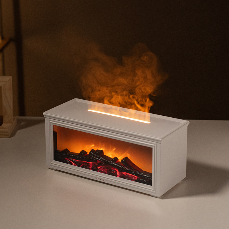Yminigo Flame Fireplace Aroma Diffuser – 280ml with Realistic Fireplace Effect, 7-Color Light & Remote Control - Image 4