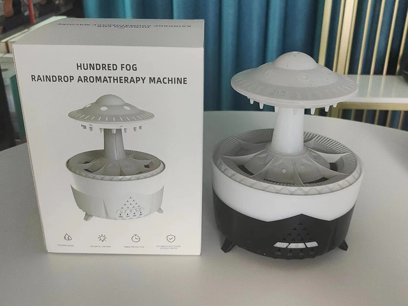 Yminigo V56 Raindrop Humidifier – 300ml with 7-Color LED, Timer & Waterless Auto Shut-Off - Image 5