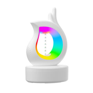 Yminigo Speaker-Shaped Anti-Gravity Humidifier – 450ml with Colorful Gradient Light, Timer & Anti-Dry Burn