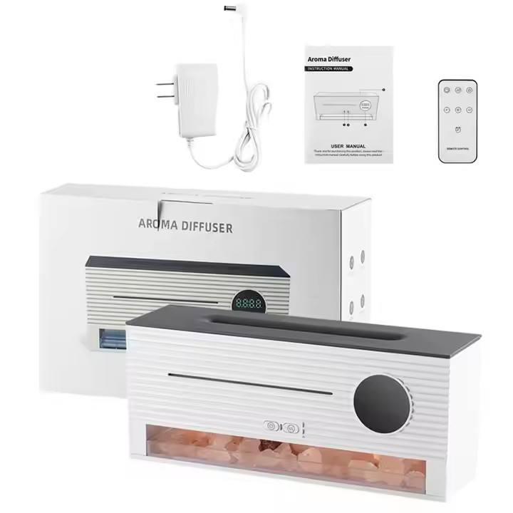 Yminigo Rock Flame Aroma Humidifier – 260ml with Realistic Flame, Clock & Alarm, and Remote Control - Image 3