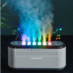 Yminigo Pickup Dynamic Humidifier – 600ml with Bluetooth Speaker, 6 Mist Nozzles & Music Sync Light