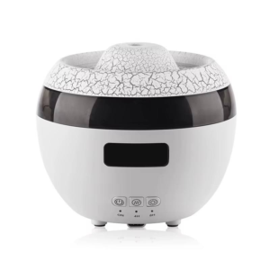 Yminigo V37 Flame Aroma Diffuser – 300ml with Dual-Color Flame, Alarm Clock & Voice Control
