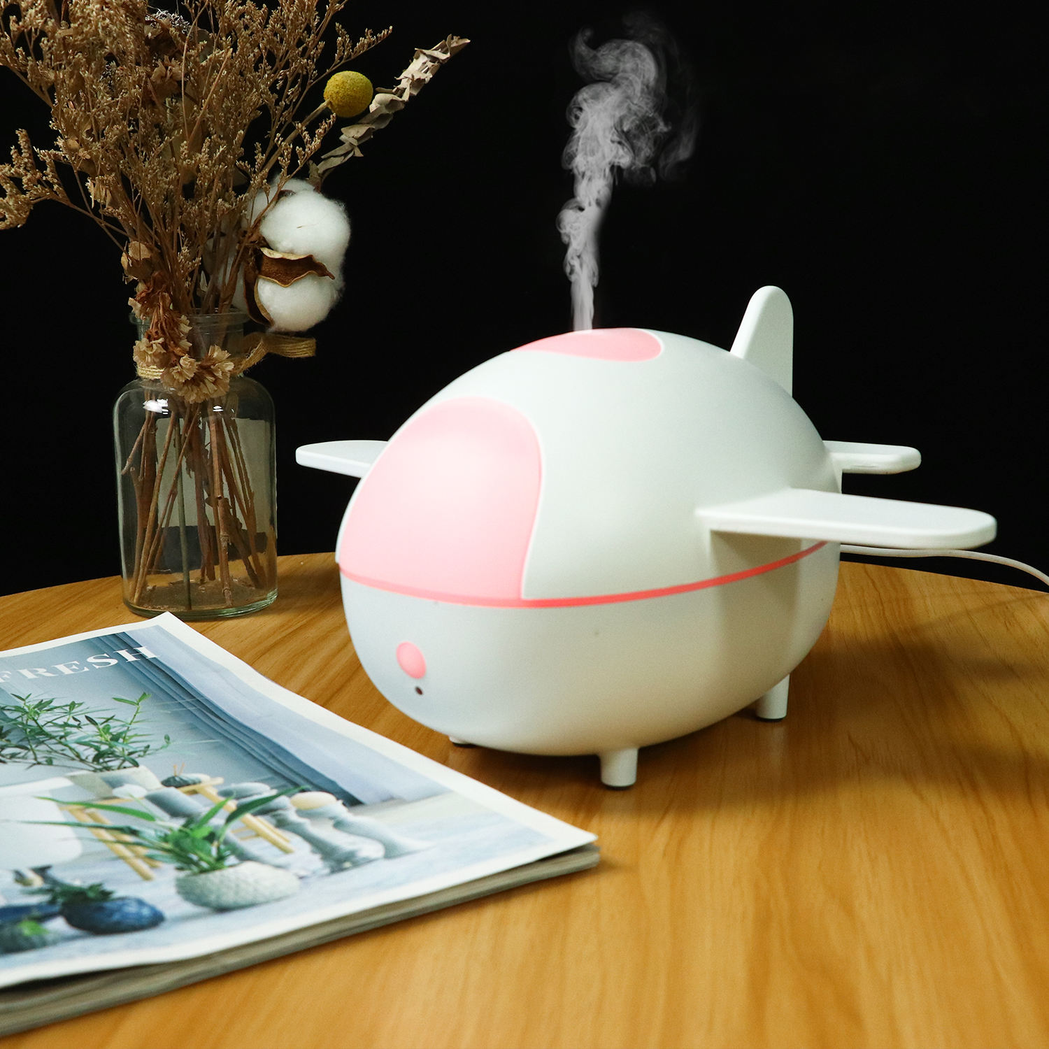 Yminigo YX-3100 Airplane Aroma Humidifier – 300ml Creative Diffuser with 7-Color Lights & Remote - Image 5