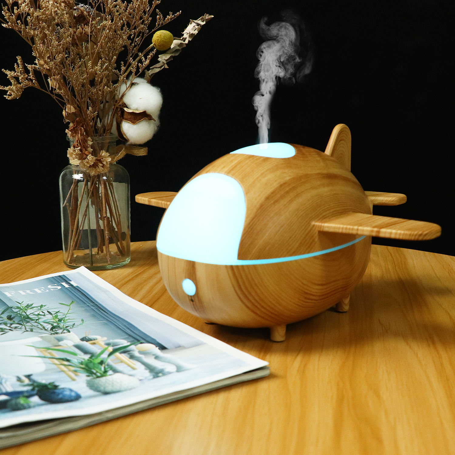 Yminigo YX-3100 Airplane Aroma Humidifier – 300ml Creative Diffuser with 7-Color Lights & Remote - Image 4