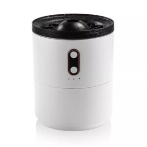 Yminigo Volcanic Flame Humidifier – 450ml with Jellyfish Mist, Flame & Blue Light, Timer & Touch Control