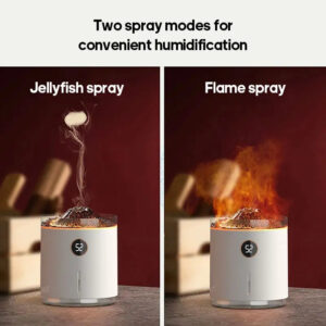 Yminigo V22 humidifier with jellyfish and flame spray modes