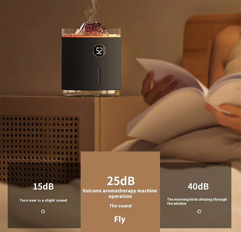 Yminigo V22 black humidifier with whisper-quiet operation
