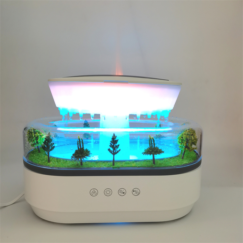 Yminigo Forest Landscape Humidifier – 250ml with White Noise, Rain Effect & 7-Color Light - Image 5