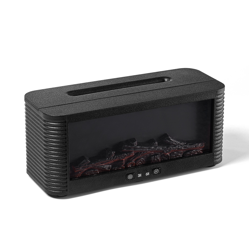 Yminigo Flame Fireplace Aroma Diffuser – 250ml Simulated Flame Humidifier with Remote Control & 7-Color Lights - Image 3