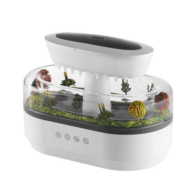 Yminigo Forest Landscape Humidifier – 250ml with White Noise, Rain Effect & 7-Color Light - Image 2