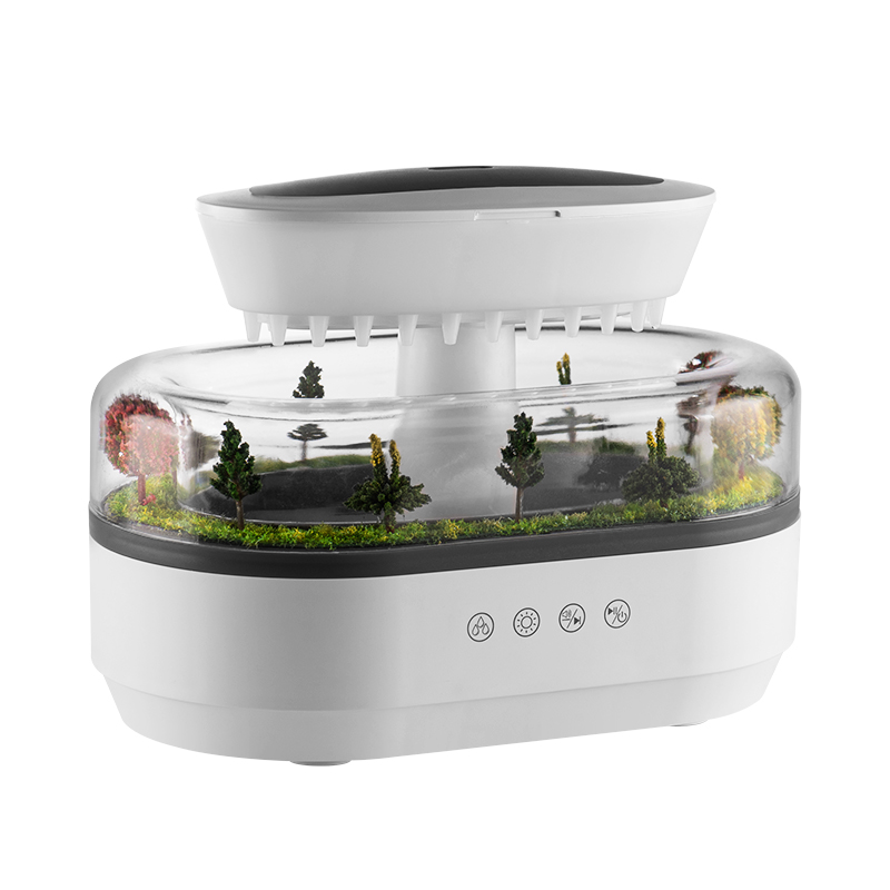 Yminigo Forest Landscape Humidifier – 250ml with White Noise, Rain Effect & 7-Color Light - Image 3