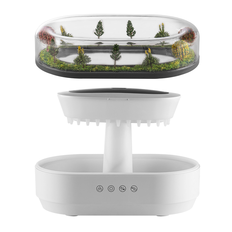 Yminigo Forest Landscape Humidifier – 250ml with White Noise, Rain Effect & 7-Color Light - Image 4
