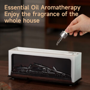 Yminigo Co6 flame aroma humidifier with essential oil being added