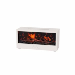 Yminigo DQ717 Flame Fireplace Aroma Diffuser – 150ml Humidifier with Remote Control & Firewood Projection