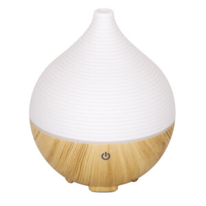 Yminigo KJR-135 Wood Grain Aroma Diffuser – 160ml with 7-Color LED, Touch Control & Auto Shut-Off