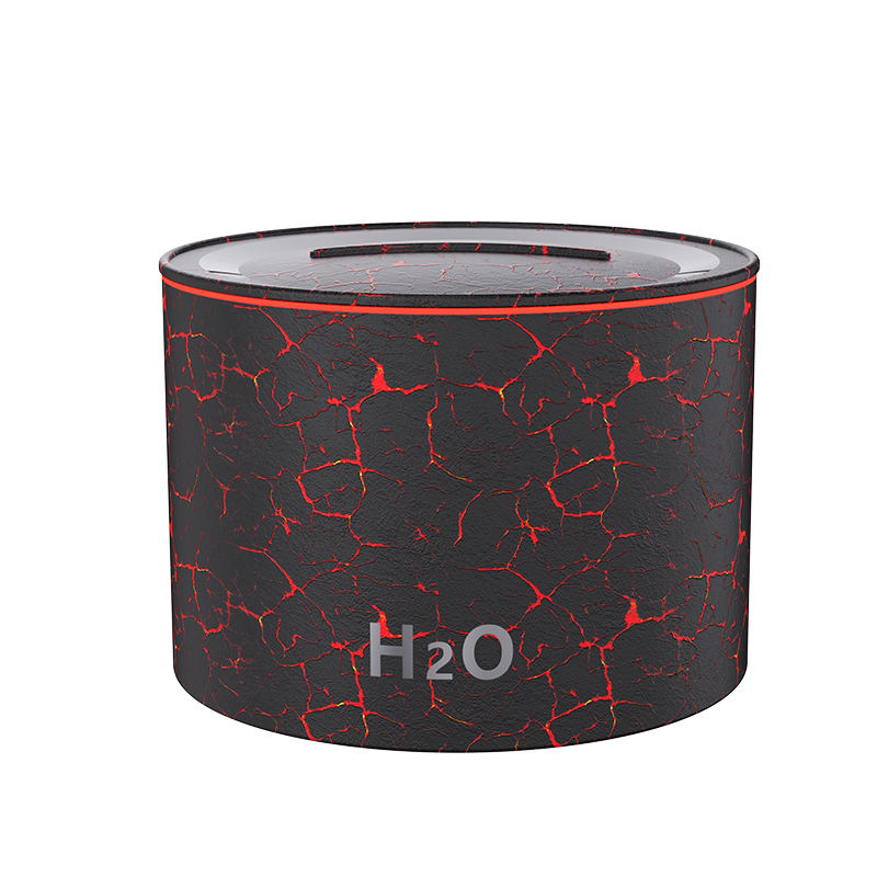 Yminigo C02 Flame Aroma Humidifier – 160ml with 7-Color Light, Wood Grain & Crackle Finish - Image 3